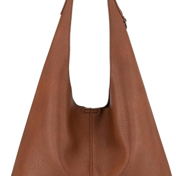 Hobo Bags Purse for Women Ultra Soft Foldable Shoulder Slouchy Handbags with Cos - Picture 8 of 9